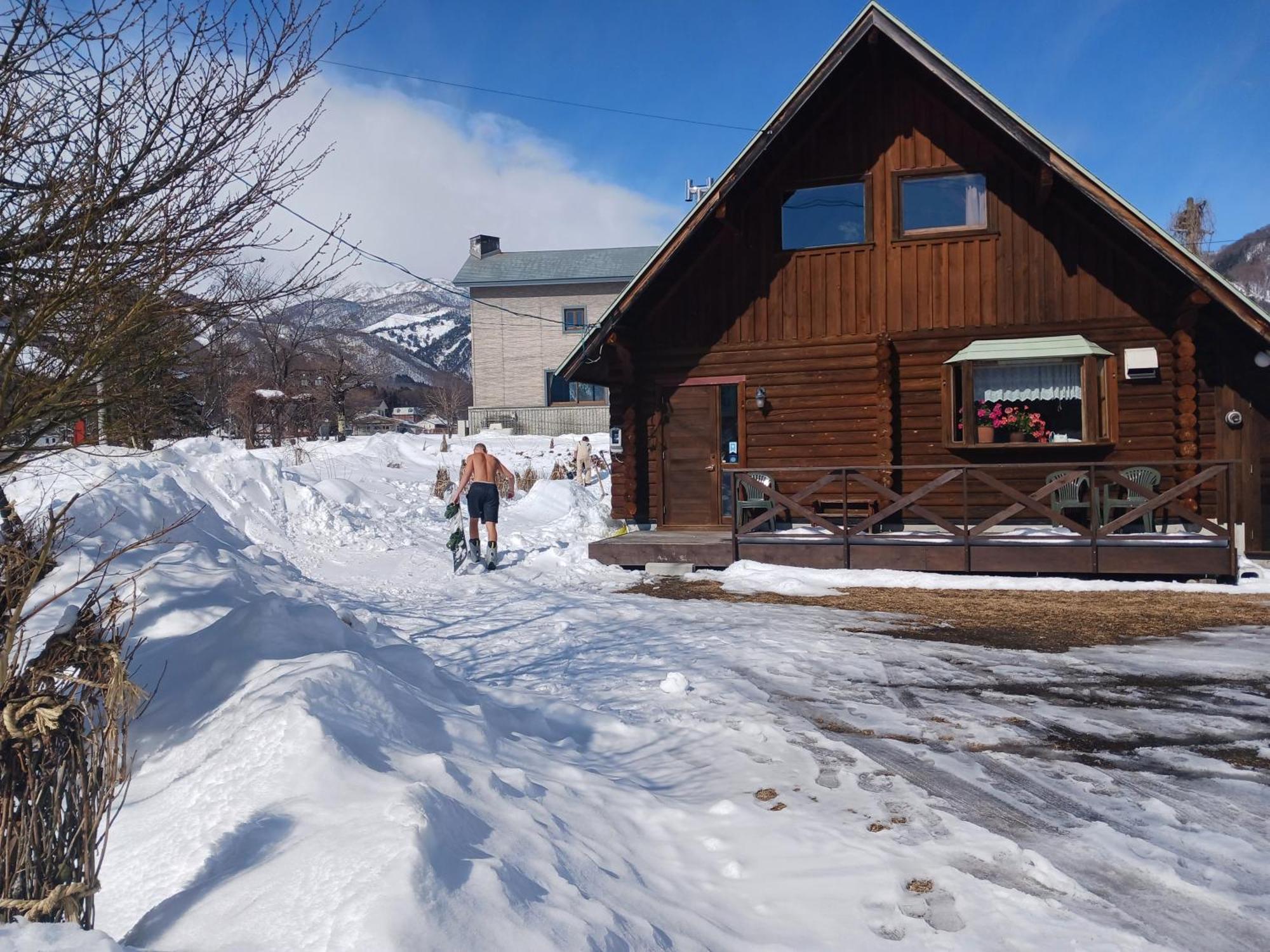 Log Cottage Villa Happo Hakuba Exterior foto